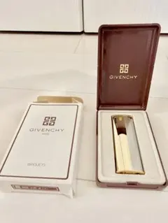 ⁠【箱付】GIVENCHY ジバンシィ ライター ゴールド×シルバー