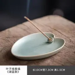 オーバル型陶器製香立て 3色から選べる 線香10本サービス