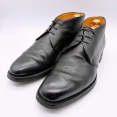 【美品】GRENSON グレンソン 27.5 チャッカブーツ シボ革 ブラックのサムネイル