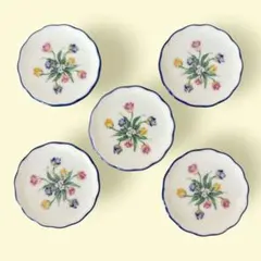 【Noritake ノリタケ】スプーンレスト 5枚セット 花柄 スプーン置きのサムネイル