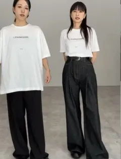 【新品タグ付き】広瀬すず×CLANE TUCK WIDE DENIM ブラック