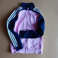 adidas ジップアップジャケット 150サイズ ピンク/ネイビー