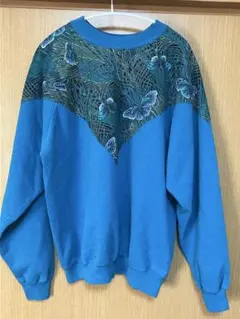 USA製80sHanes蝶柄スウェット