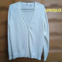 UNIQLOカーディガン ホワイト 長袖