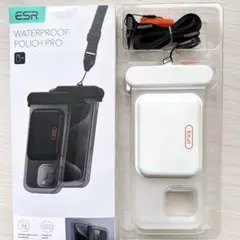 iPhone 15/14 専用 防水スマホポーチ ホワイト 高タッチ感度