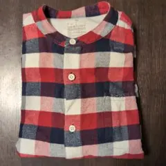 チェック柄長袖シャツ 100cm