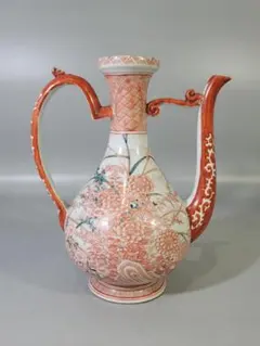 中国 赤絵 花鳥文瓶 C R8941 - メルカリ