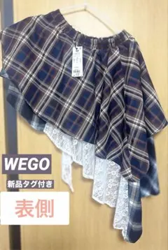 WEGO チェックアシンメトリーミニスカート　　【タグ付き新品】4369円定価