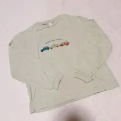 120cm 車デザイン長袖カットソー