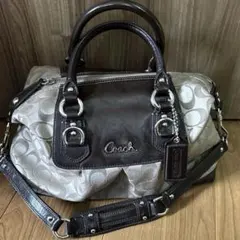 COACH コーチ F20027 アシュレイ シグネチャー 2WAY ショルダ - メルカリ