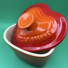 LE CREUSET ハート型 蓋付きディッシュ ブルー - メルカリ