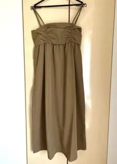 Samansa Mos2 Blue シアーグログランキャミワンピース