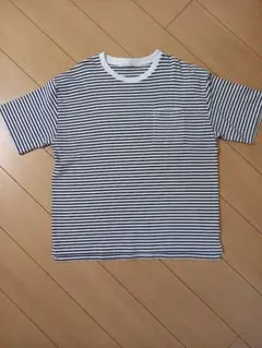 最終お値下げ　GU　ストライプ Tシャツ ボックスシルエット