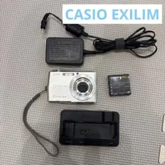 動作確認済】CASIO EXILIM シルバー 充電コード＆専用クレードル付き