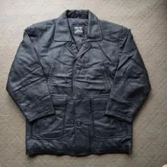 レザージャケット 牛革ハーフコート黒革ジャン