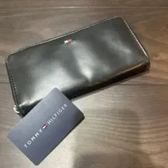 TOMMY HILFIGER 長財布 ブラック ラウンドファスナーのサムネイル