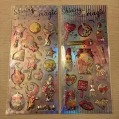【正規品】【新品】シャカシャカ ホログラム入りカプセル ぷっくりシール