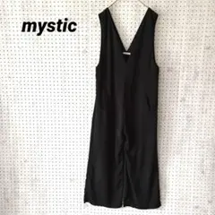 mystic ミスティック Vネック オールインワン サロペット F ブラック