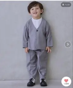 petite mainノーカラーJK+ロングパンツ＋シャツの3点セット⭐︎