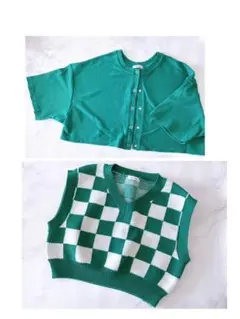 INGNI イング 緑　グリーン　トップス　セット