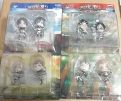 進撃の巨人 ミニフィギュア まとめ売り　ちみキャラ　リヴァイ　エレン　ハンジ 進撃の巨人 ミニフィギュア まとめ売り ちみキャラ リヴァイ エレン