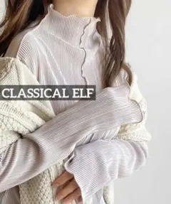 k0629 CLASSICAL ELF 2WAYメロープリーツハイネックトップス