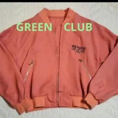 春物　ブルゾン　刺繍　グリーンクラブ　レディースMサイズ