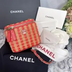 CHANEL 2021年 限定 カラフル ツイード チェーンショルダーバッグ 