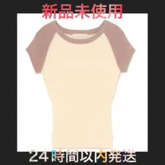 ANDMARY Raglan logo tops Pink - メルカリ