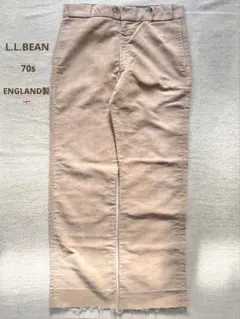 【レア】L.L.BEAN MOLESKIN PANTS ENGLAND製　70s