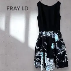 【FRAY I.D】ノースリーブ花柄フレアスカートワンピース おめかし お出かけ