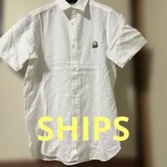 麻　SHIPS JET BLUE S size 半袖シャツのサムネイル