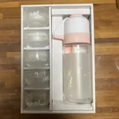 エアーポット　冷茶　ガラスコップ 5個　セット　匿名配送　平成レトロ