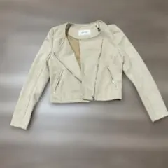 ROYAL PARTY ノーカラージャケット F ベージュ