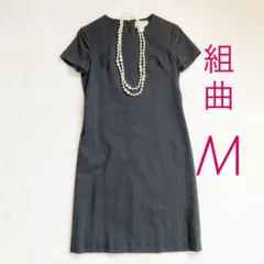 組曲 ワンピース ひざ丈 フォーマル オンワード 半袖 レディース 入学式 入園