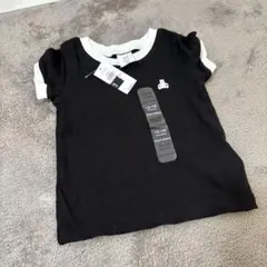 baby gap ブラックリブ編みTシャツ 12-18ヶ月