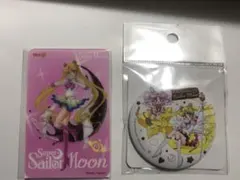 明治　セーラームーン　クリアカード　ミラー缶　　　ちびうさ
