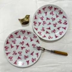 オールドアラビア　プレート 2枚セット ゴールド＆赤　花リム オールドアラビア プレート 2枚セット ゴールド＆赤 花リム - メルカリ