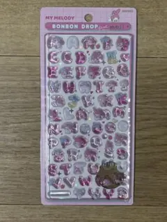 正規品　ボンボンドロップシール　サンリオ　マイメロディ　もじ