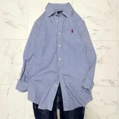 3143【未使用級・極美品】現行QRタグ ラルフローレン 刺繍ロゴ BDシャツ 2025年最新】ラルフローレン現行品現行タグの人気アイテム