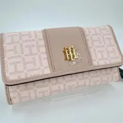 トミーヒルフィガー 海外限定 長財布 財布 フラップウォレット パイピング 総柄