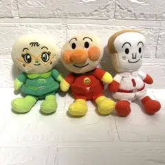 アンパンマン ぬいぐるみ 3体セット メロンパンナちゃん しょくぱんまん
