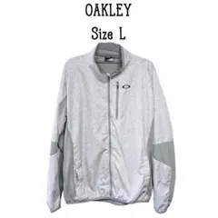 OAKLEY オークリー フルジップ 切替ジャケット ホワイト/グレー Lサイズ