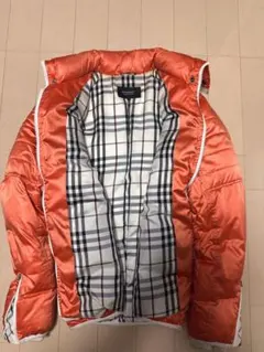 BURBERRY BLACK LABEL ダウンジャケット LLサイズ オレンジ