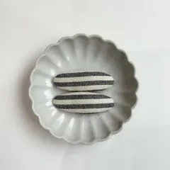 ハンドメイド　パッチンピン　no.48 ボーダー　2点セット