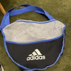 adidas ボールバッグ 黒/青 メッシュ