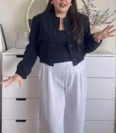 [販売終了][美品]Zara ポケットマキシボンバージャケット