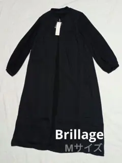 【未使用】ブリアージュ Мサイズ　ブラックフォーマル　ワンピース　スクロール
