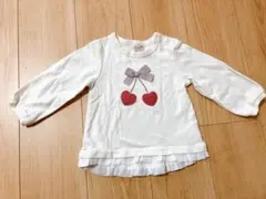 petit main 長袖トップス　さくらんぼ
