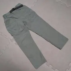 カーゴパンツ カーキ フェイクベルトつき 110